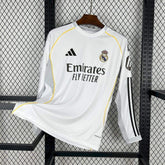 25-26 Real Madrid  Home Long Sleeves Jersey